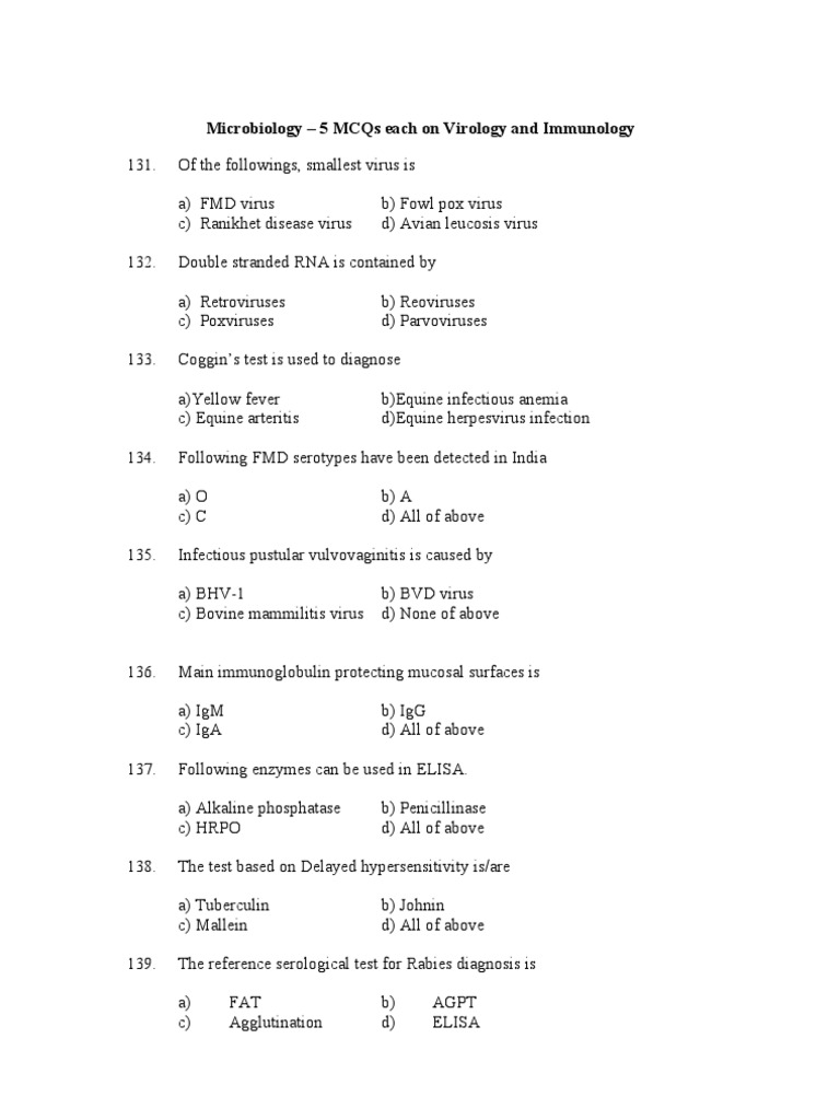 131 to 230 Question bank | Adenoviridae | Virus
