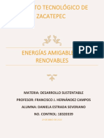 Energías Amigables o Renovables Ensayo