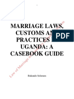 Marriage Laws Customs and Practices in Uganda A Casebook Guide