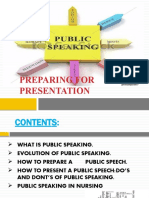 Preparing For Presentation