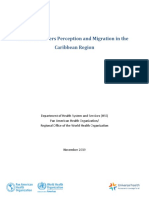 Health Workers Perception and Migration in The Caribbean Region