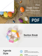 Free Happy Easter PPT Templates: Insert The Subtitle of Your Presentation