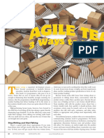 Scrum teams eliminate large handoffs by favoring talking, frequent small handoffs, and a mix of item sizes