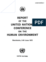 Stockholm Declaration On The Human Environment, June 1972