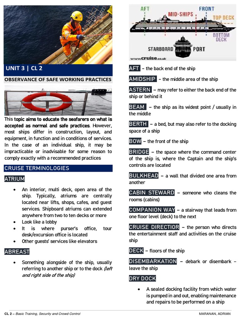 Safe Working Practices for Seafarers | PDF | Cruise Ship | Ships