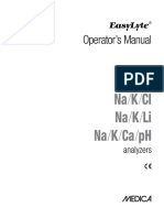 Operator's Manual: Na/K Na/K/Cl Na/K/Li Na/K/Ca/pH