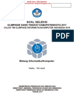 2017 - OSK Informatika-Komputer SMA - Soal Dan Kunci Jawaban (P4kguru - Blogspot.com) - Dikonversi