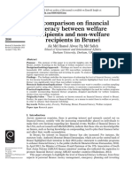 A Comparison On Financial Literacy Between Welfare Recipients and Non-Welfare Recipients in Brunei