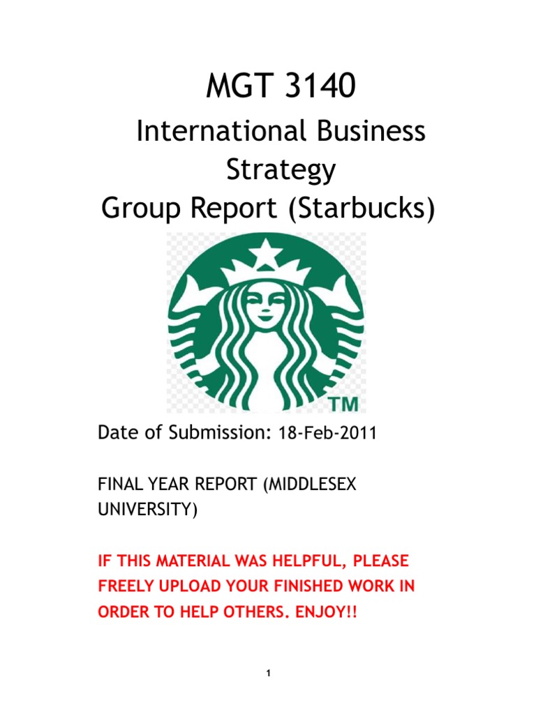 Market research case study starbucks entry into china