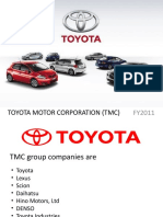 Toyota Motor Corporation Tmc 1