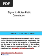 Noise Calculation