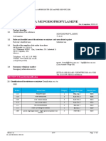 Mipa Monoisopropylamine: Safety Data Sheet