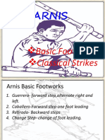 ARNIS Basic Footworks and Classical Strikes