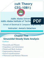 Circuit Theory (Eceg-1081) : Addis Ababa University Addis Ababa Institute of Technology (Aait)