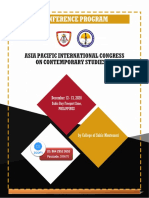 Asia Pacific International Congresson Contemporary Studies-Iv