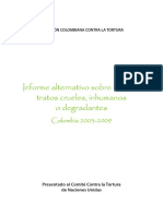 Informe CCT Tortura Colombia 2009