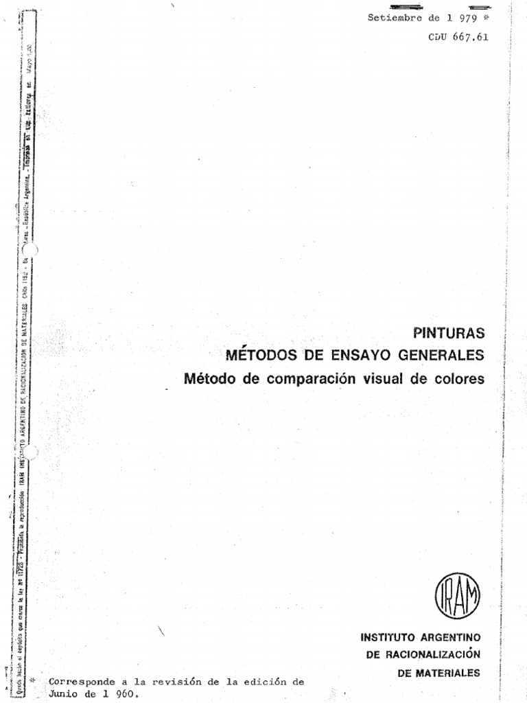 IRAM 1109 B1 (Pintura - Visual) | PDF