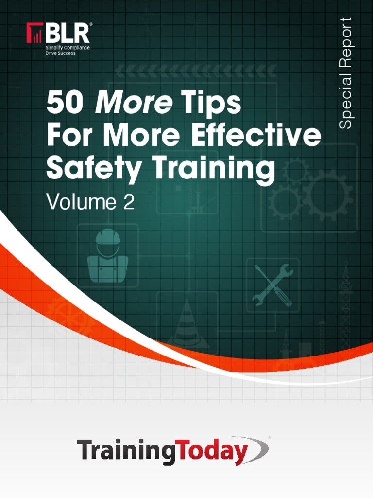 50 Tips for Effective Safety Training | PDF | Workplace | Working ...