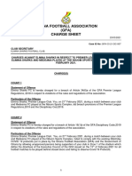 Ghana Football Association (GFA) Charge Sheet: Elimina Sharks Football Club