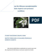 Compusii Extrasi Din Mimosa Caesalpiniaefolia Pot Combate Ciuperca Care Provoaca Candidoza. Căruntu Sonia