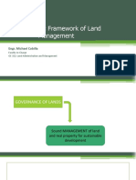 Basic Framework of Land Management: Engr. Michael Cobilla