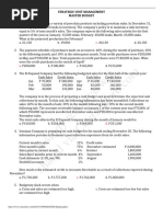 This Study Resource Was: Strategic Cost Management Master Budget