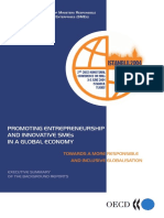 Promoting Entrepreneurship and Innovative Smes in A Global Economy