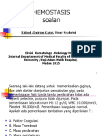 Hemostasis Soalan: Edited:Dairion Gatot, Heny Syahrini
