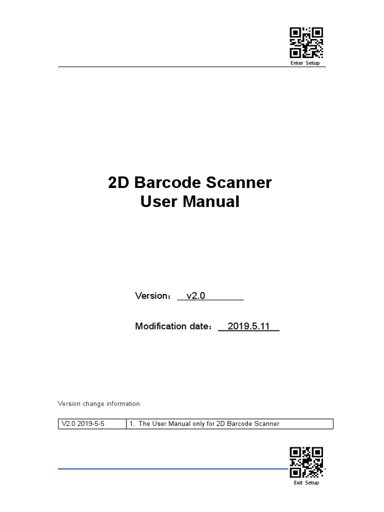 2d Full User Manual | PDF | Barcode | Code