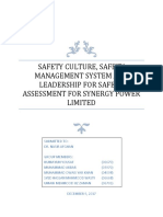 Safety Culture, Safety Management System and Leadership For Safety Assessment For SYNERGY (PDFDrive)