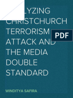 Analyzing Christchurch Terrorism Attack and The Media Double Standard