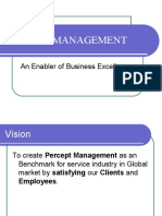 Percept Management: An Enabler of Business Excellence