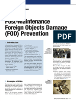 Post-Maintenance Foreign Objects Damage (FOD) Prevention: François LEFEBVRE