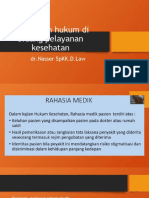 Penegakan Hukum Di Bidang Pelayanan Kesehatan