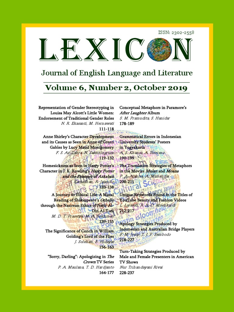 Lexicon 6.2.2019 | PDF | Little Women | Gender