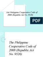 Philippine Cooperative Code of 2008 Summary