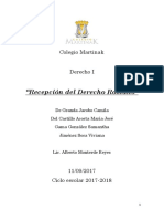 Recepcion Del Derecho Romano