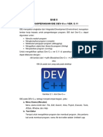 BAB II Pengoperasian Dev-C++