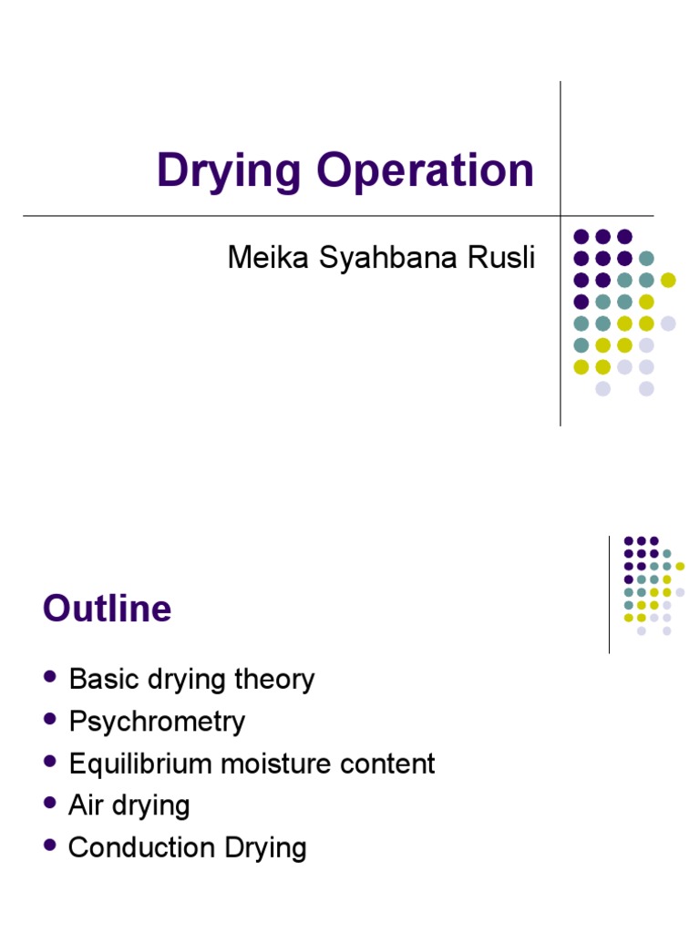 Drying Techniques for Engineers | PDF | Humidity | Relative Humidity