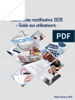 Guide aux utilisateurs - Déclaration rectificative 2020