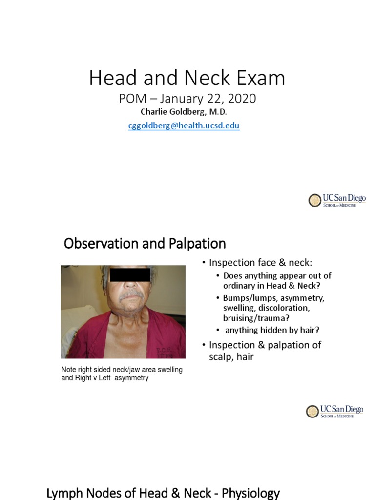Head and Neck Exam | PDF