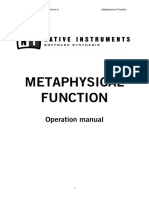 Metaphysical Function: Operation Manual