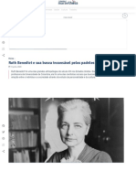 Ruth Benedict e Sua Busca Incansável Pelos Padrões de Cultura