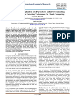 Patterned De-Duplication On Dependable Data Subcontracting With Three Error Detecting Techniques On Cloud Computing