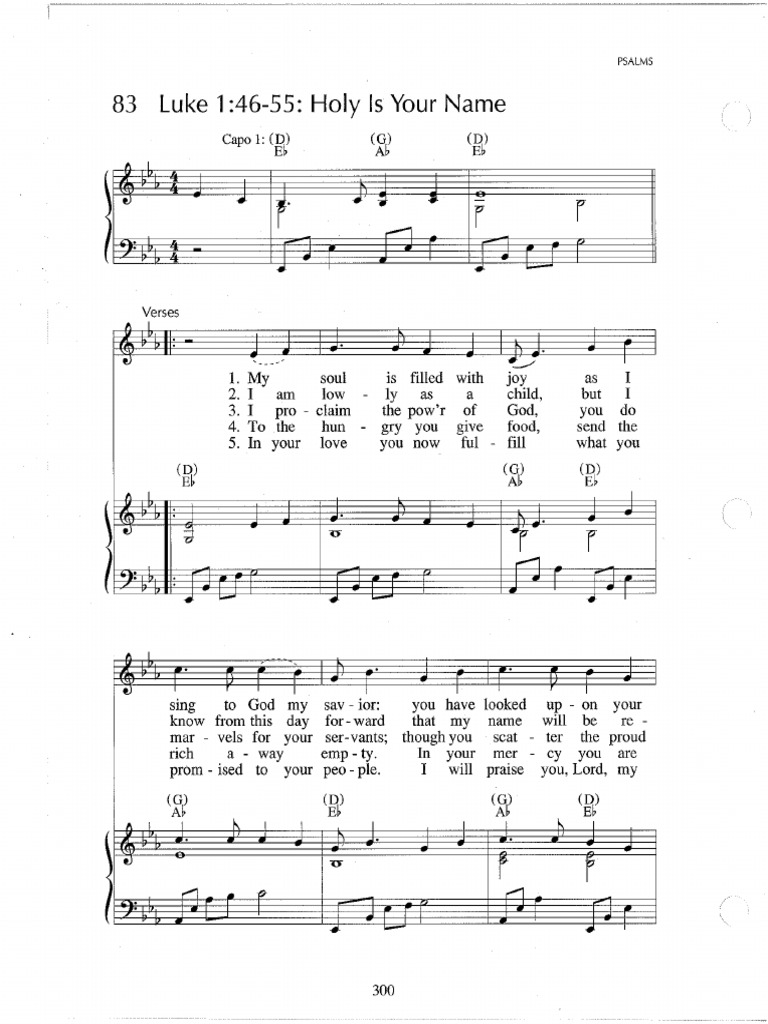 And Holy Is Your Name (Haas) | PDF
