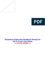 Mechanical Engineering Handbook Manual For The Pe Exam 13th Edition