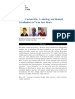 Online Instruction, E-Learning, and Student Satisfaction: A Three Year Study