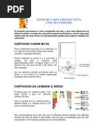 teste circuito de cartuchos