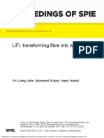 Proceedings of Spie: Lifi: Transforming Fibre Into Wireless