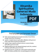 Rekap Dinamika Spiritualitas GenMud Indonesia PDF